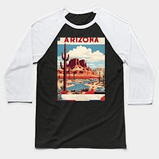 Arizona United States of America Tourism Vintage Poster Baseball T-Shirt